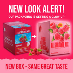 Dr Price's Electrolytes Raspberry packets back view shows keto-friendly daily use ingredients.