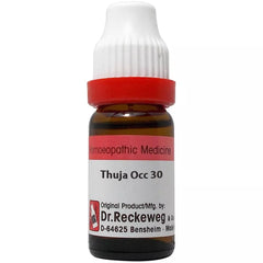 Dr Reckeweg Thuja Occidentalis 30 CH bottle for skin and joints support.