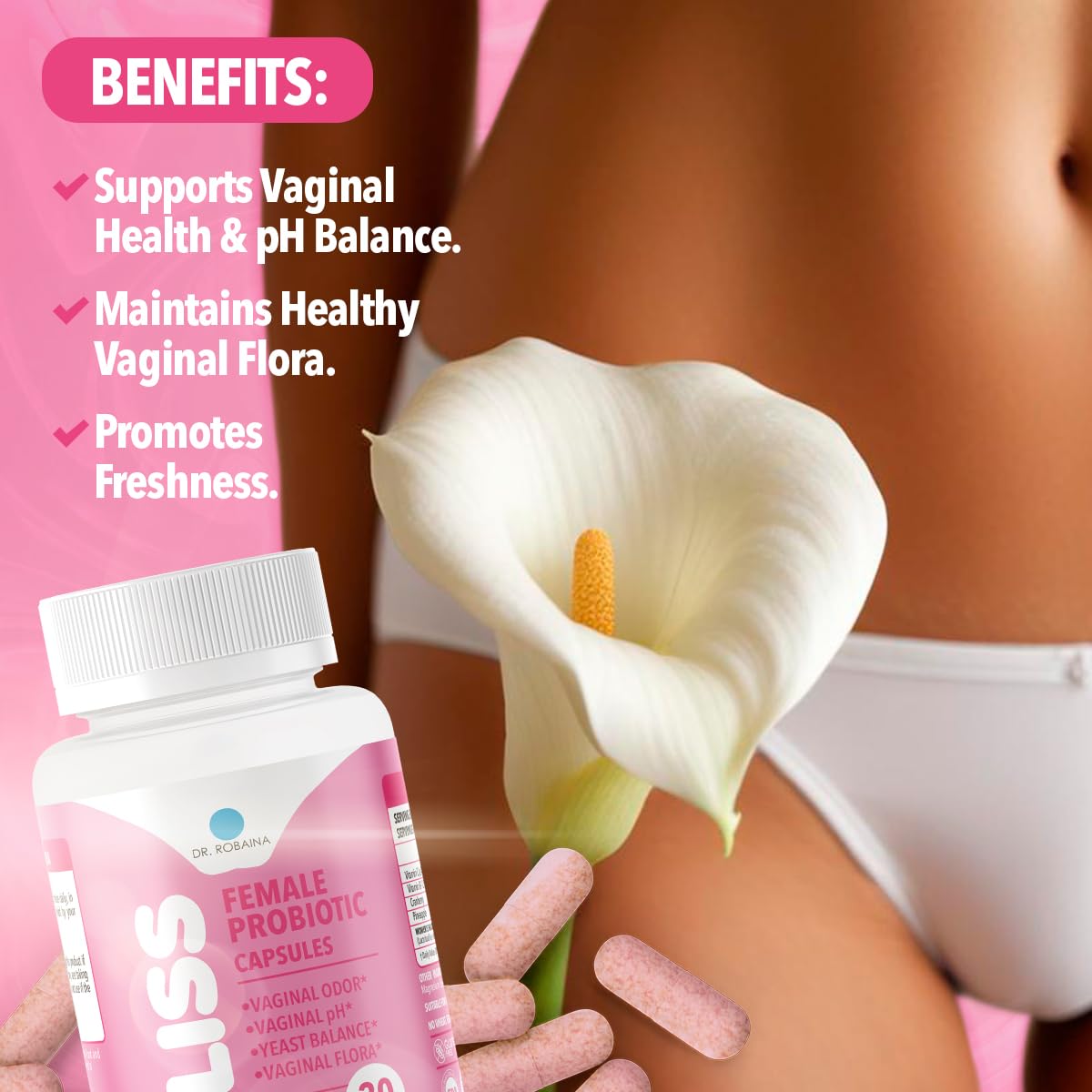 Vitamin C and B-12 boosts in Dr. Robaina formula.