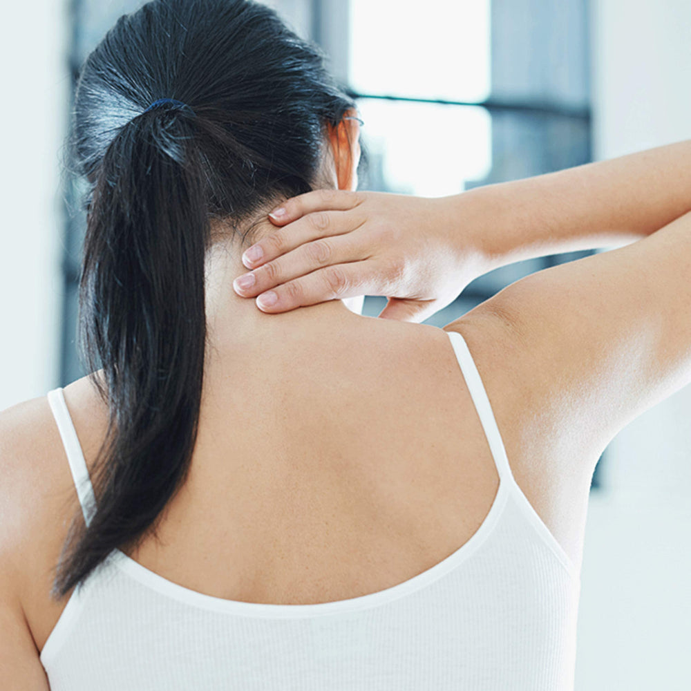 Dr. Schulze's Deep Tissue Oil massage application shows targeted post-activity relief.