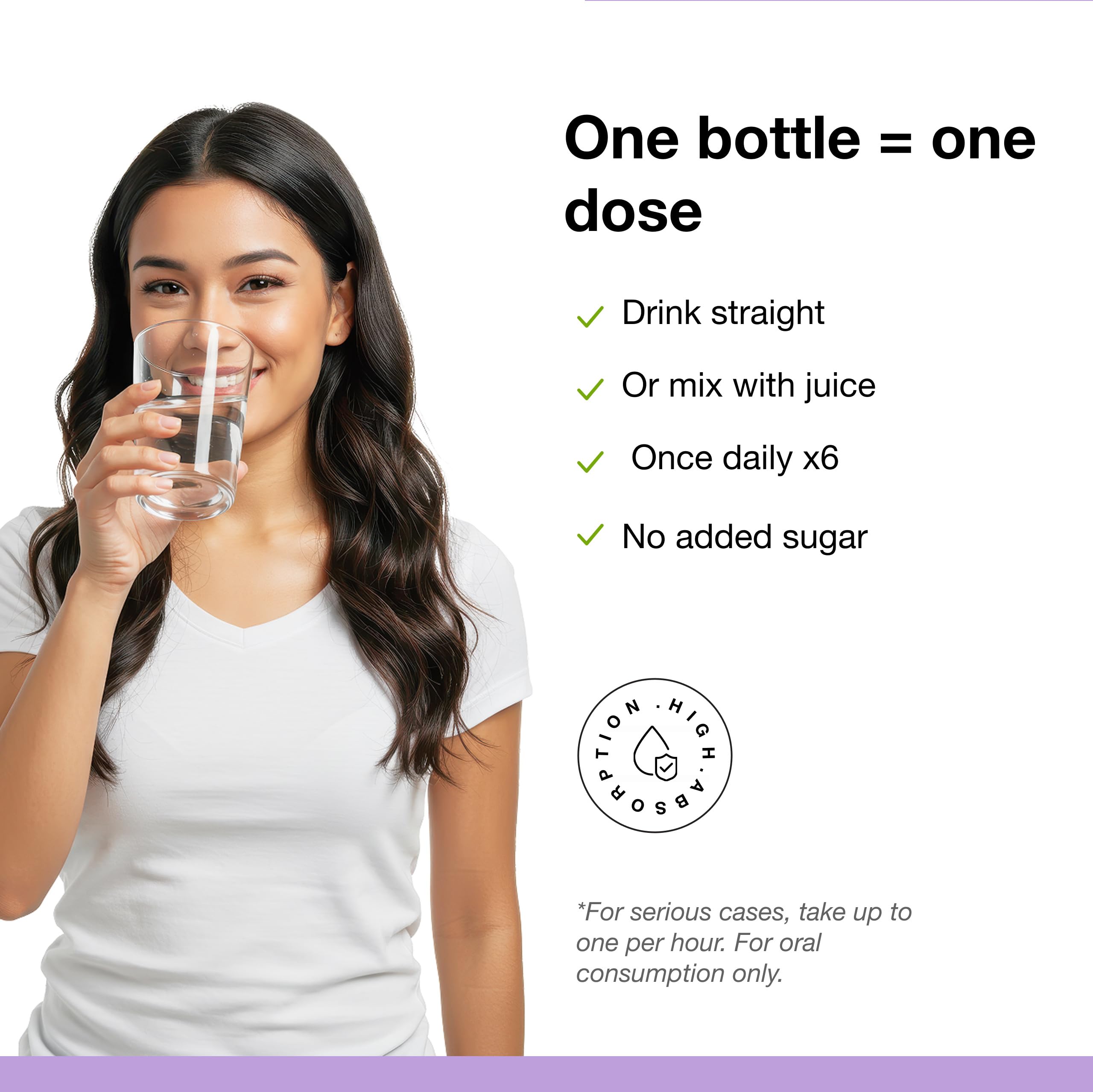 Glass bottle with label for seasonal wellness support.