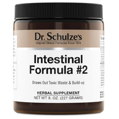 Dr. Schulze's Intestinal Formula #2 bottle front view for daily colon support