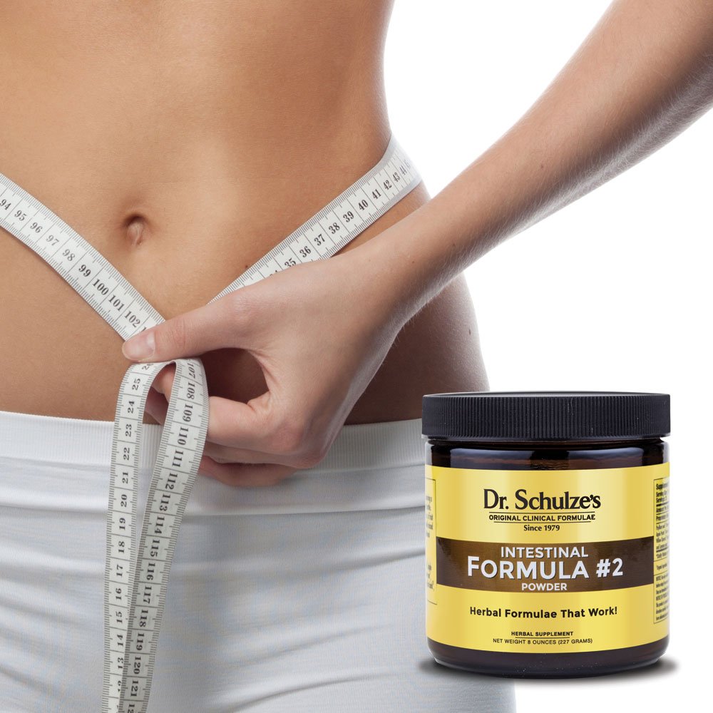 Glass of juice with Intestinal Formula #2 for daily elimination support