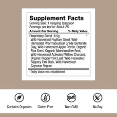 Dr. Schulze's Intestinal Formula #2 label detail highlights vegan, gluten-free ingredients.