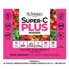 Close-up of the dosing spoon and 3/4 tsp measurement for daily antioxidant support with Super-C Plus.