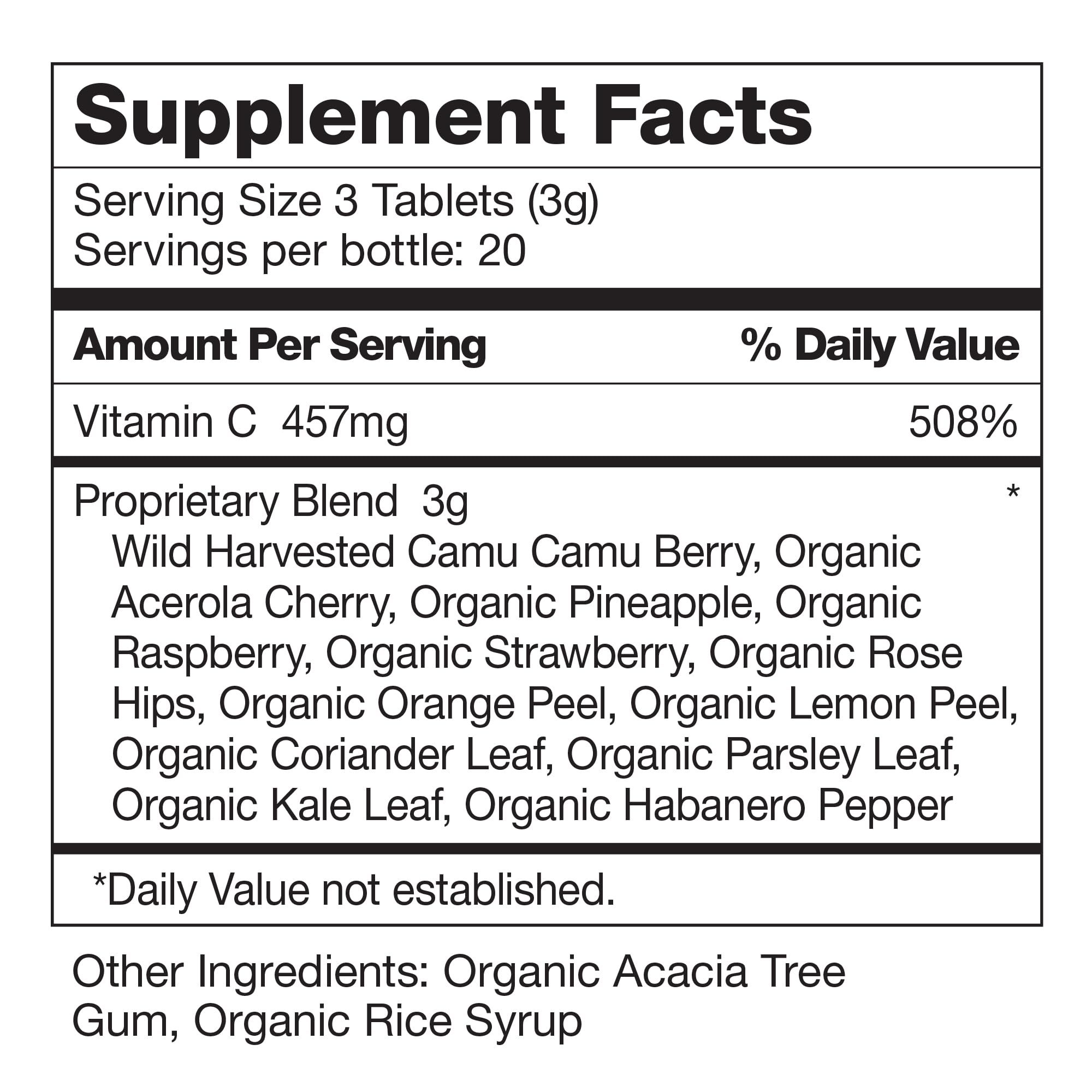 Gluten-free vegan label emphasizes accessible dietary options for Dr. Schulze's Super-C Plus.