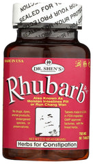 DR. SHEN'S Rhubarb Pills bottle front view suggests gentle nightly support for regular routines.