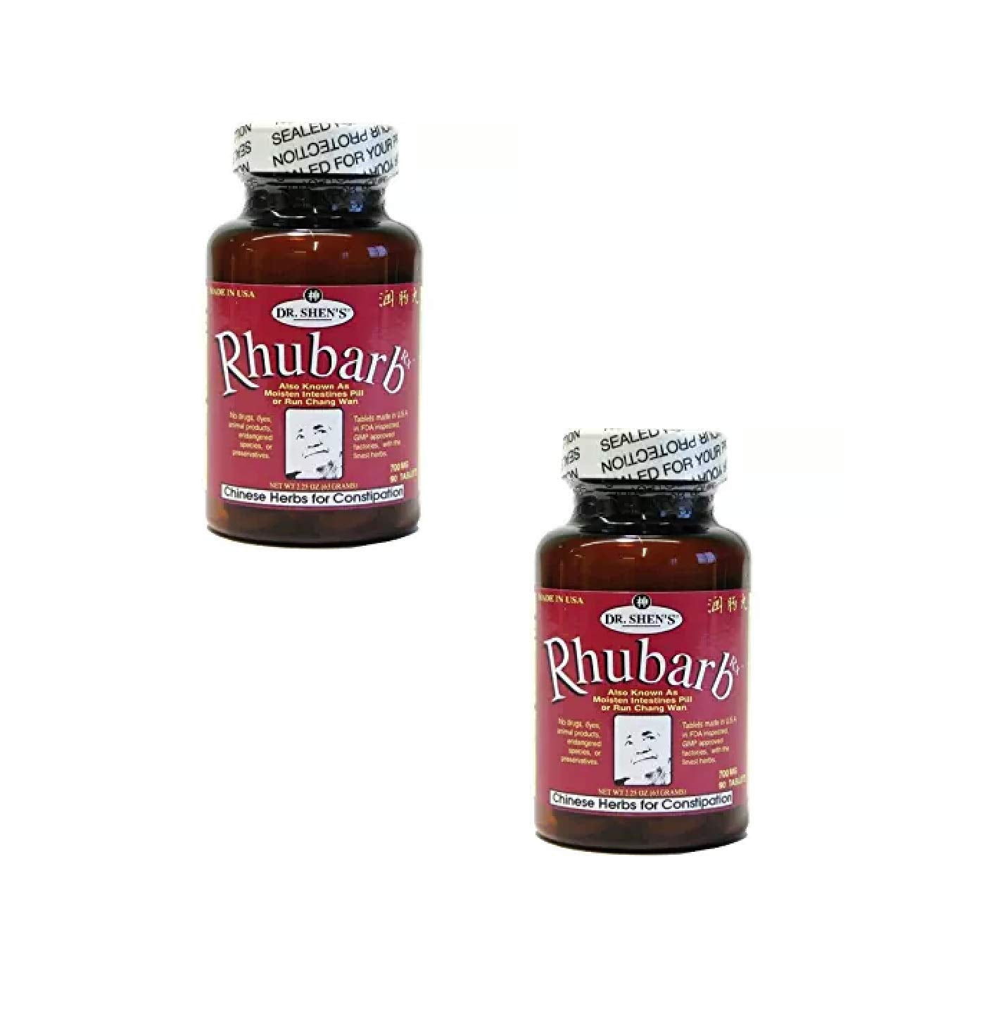DR. SHEN'S Rhubarb Pills bottle, a daily plant-based option for wellness