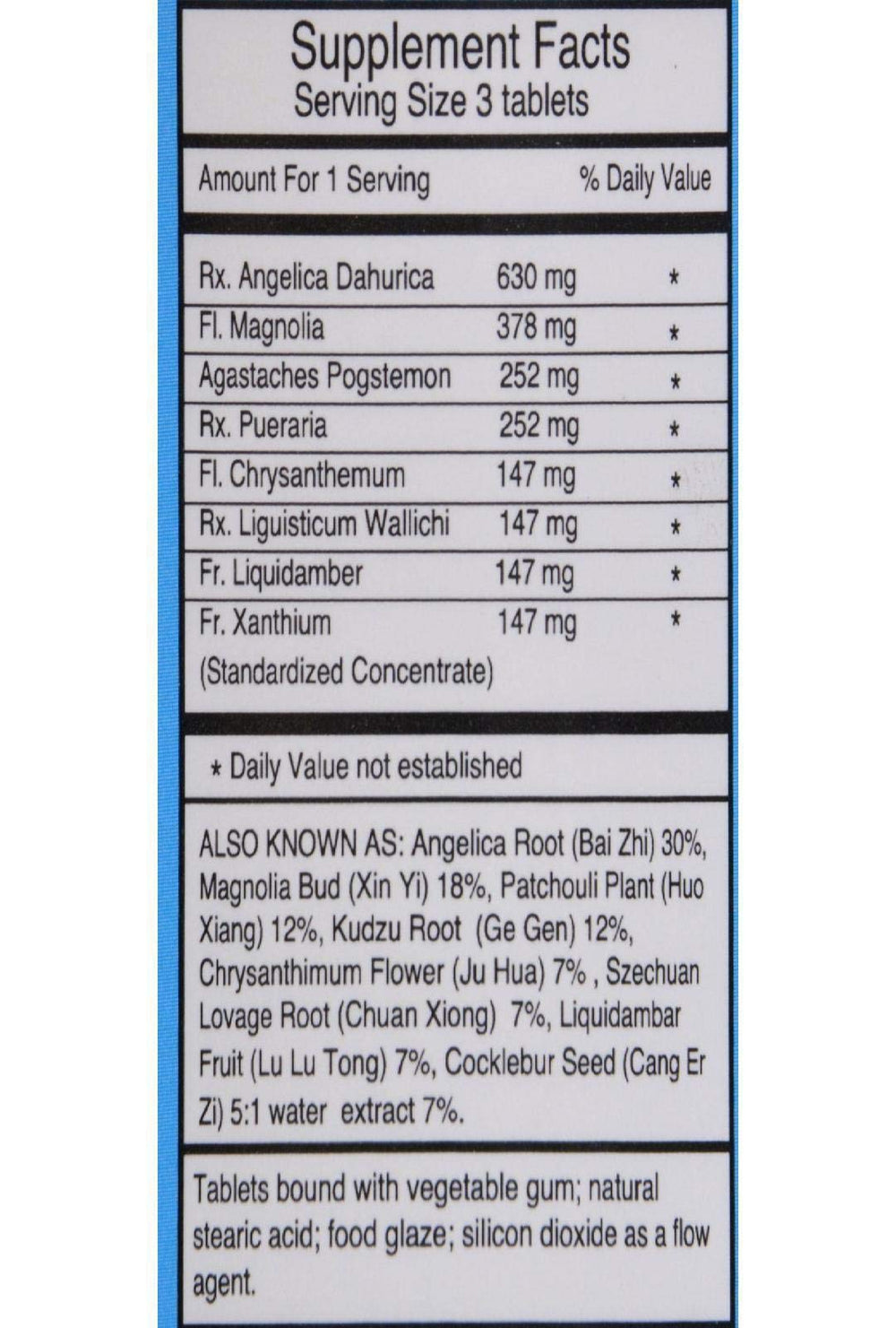 Dr. Shen's Sinus tablets made in USA with FDA inspected facilities.