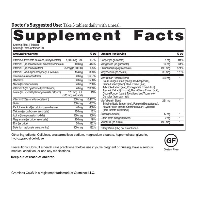 Dr. Sinatra Heart Healthy Men tablets close‑up for convenient daily wellness