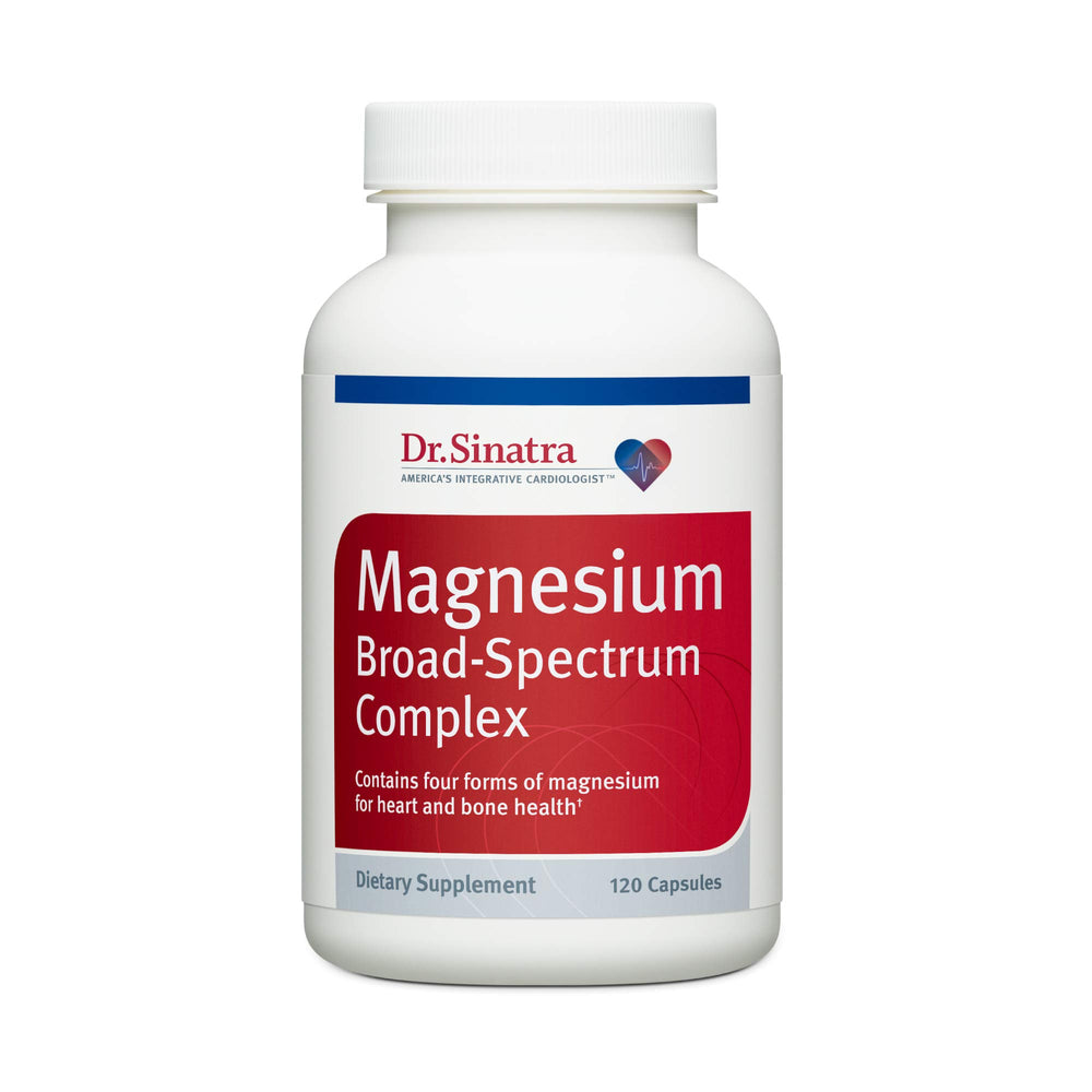 Dr. Sinatra Magnesium Broad-Spectrum bottle prepared for daily heart support
