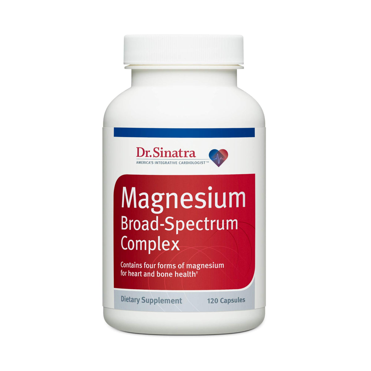 Dr. Sinatra Magnesium Broad-Spectrum bottle prepared for daily heart support
