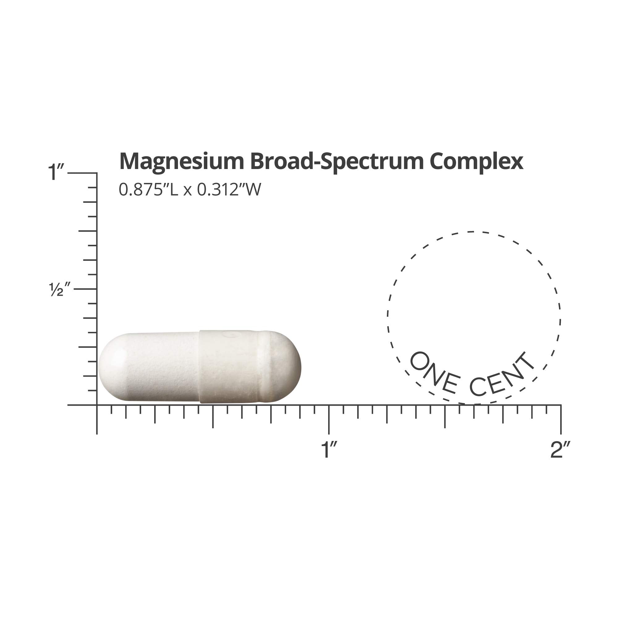 Close-up of Dr. Sinatra Magnesium Broad-Spectrum capsules emphasizing absorption