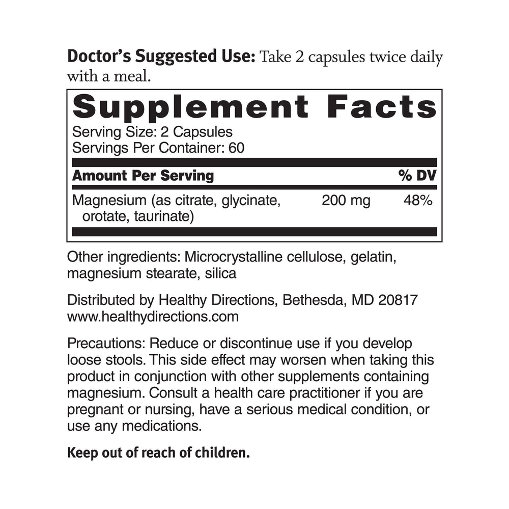 Dr. Sinatra Magnesium Broad-Spectrum label highlighting 400 mg per dose