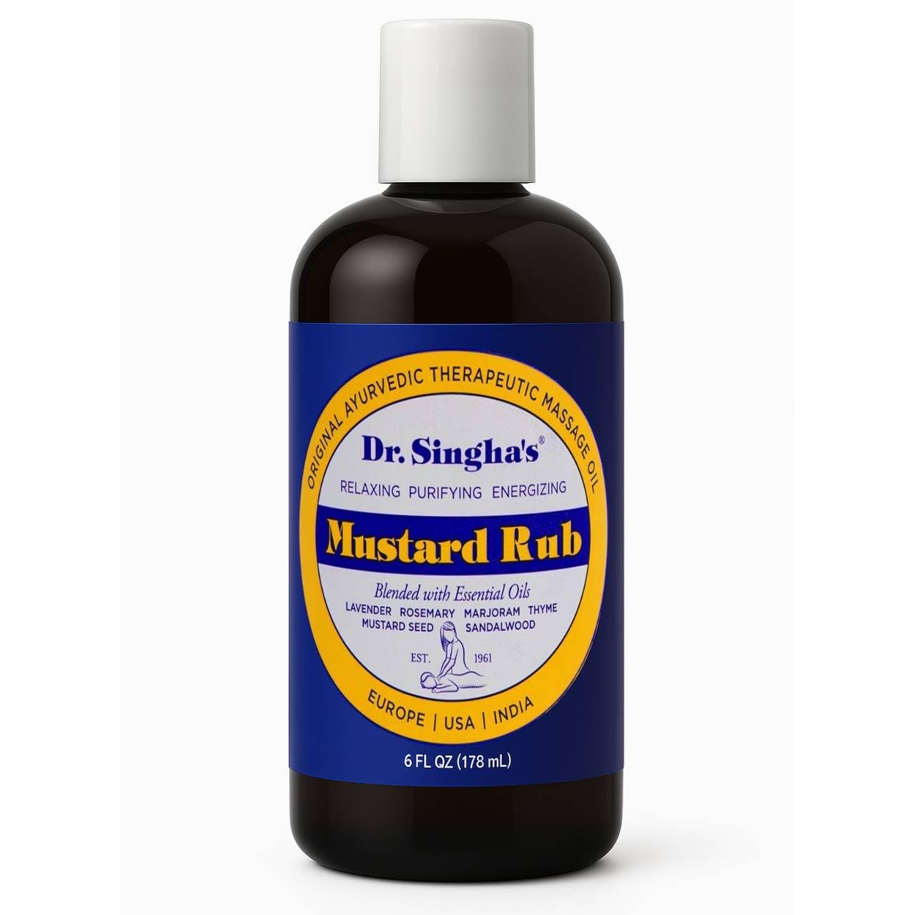 After-application skin refreshed with Dr. Singha's Mustard Rub