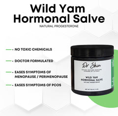 Dr Skin BEAUTY wild yam cream applied on inner arm for fast absorption.