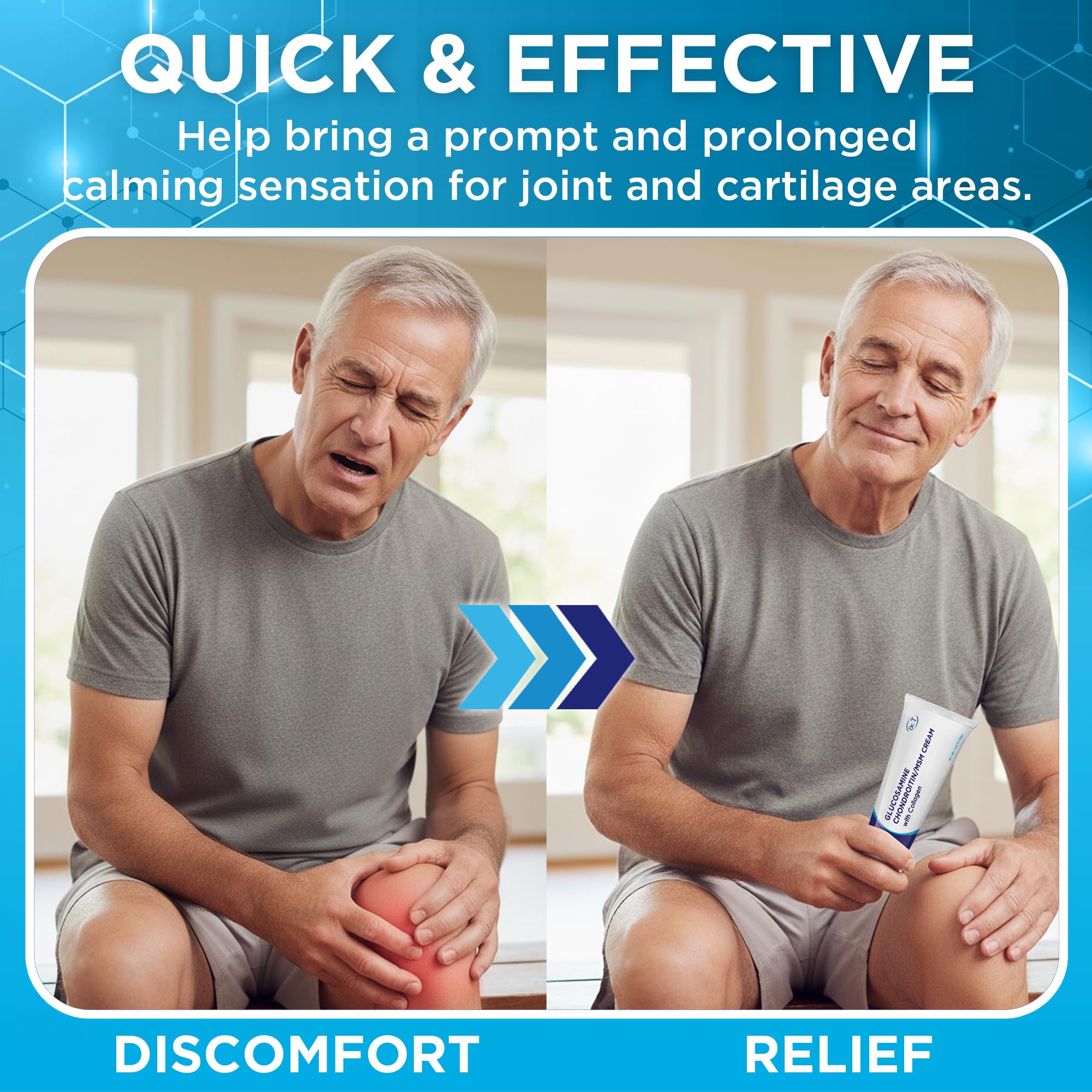 Dr. T Glucosamine Chondroitin cream supports shoulder comfort and mobility