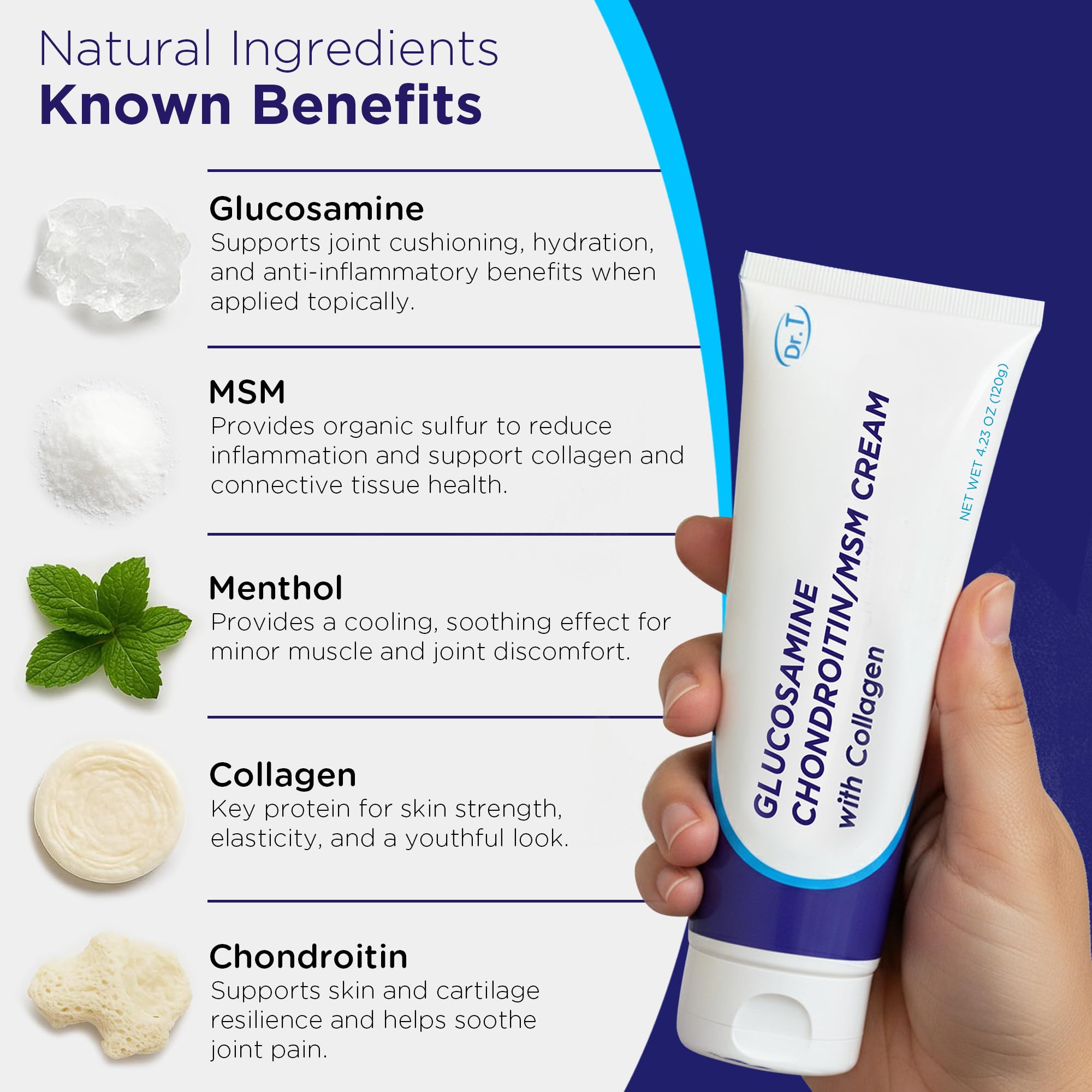 Non-greasy Dr. T cream quickly absorbs for easy daytime use.