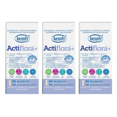 Dr. T probiotic bottle on a kitchen counter for daily gut support.