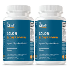 Dr. Tobias Colon Cleanse bottle front view for digestive support and regularity.