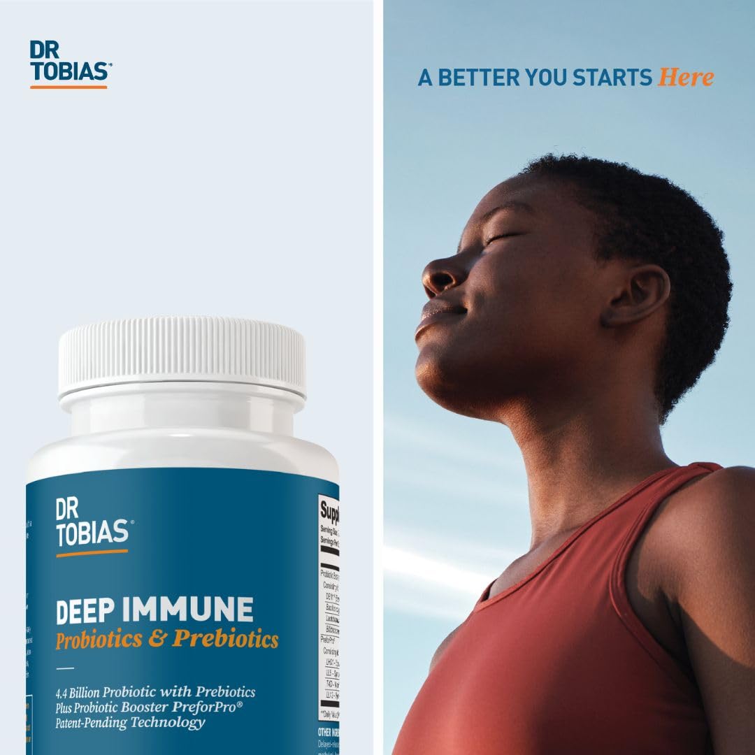Dr. Tobias Deep Immune packaging box showcases dosage and product details.