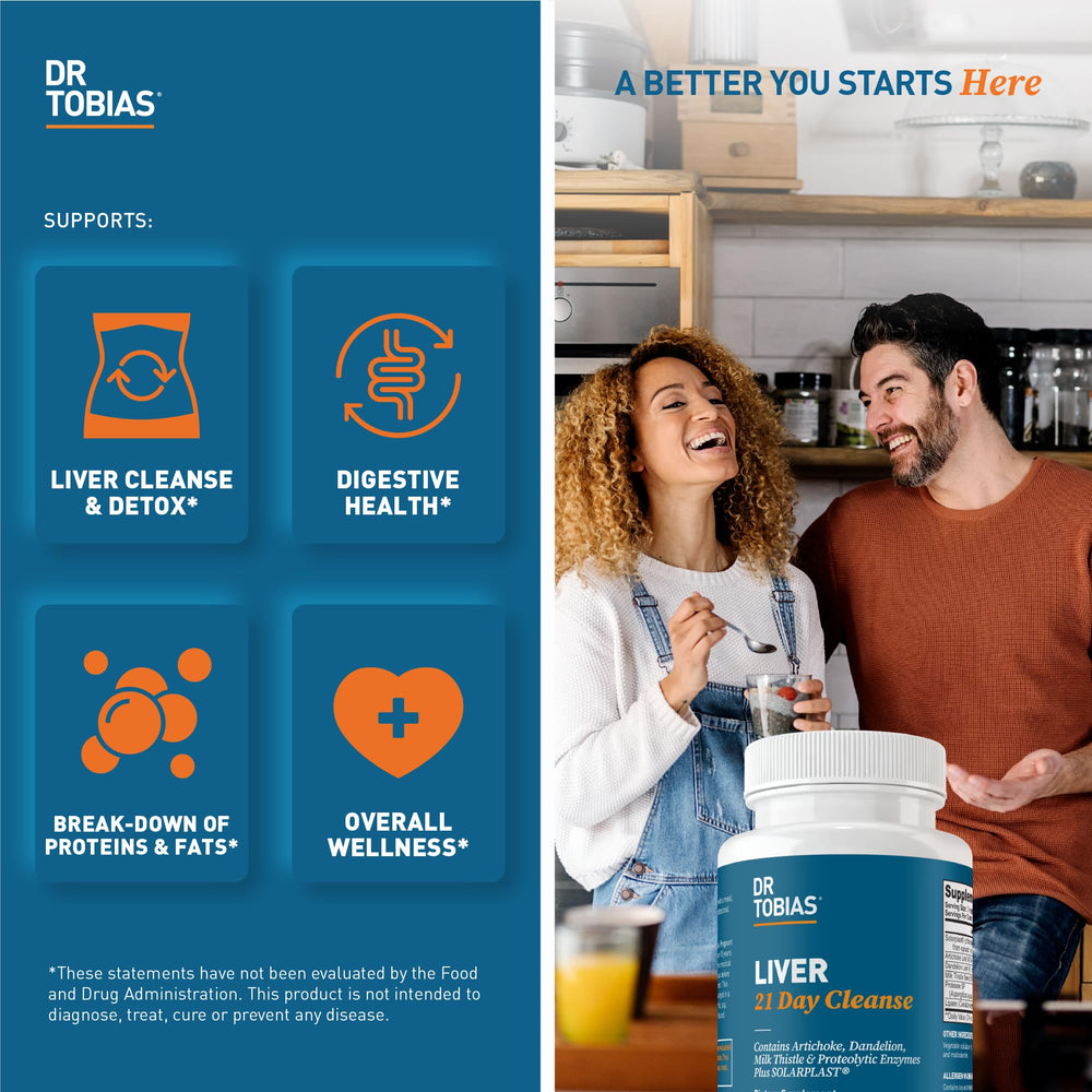 Dr. Tobias Liver Cleanse milk thistle visual highlighting antioxidant support