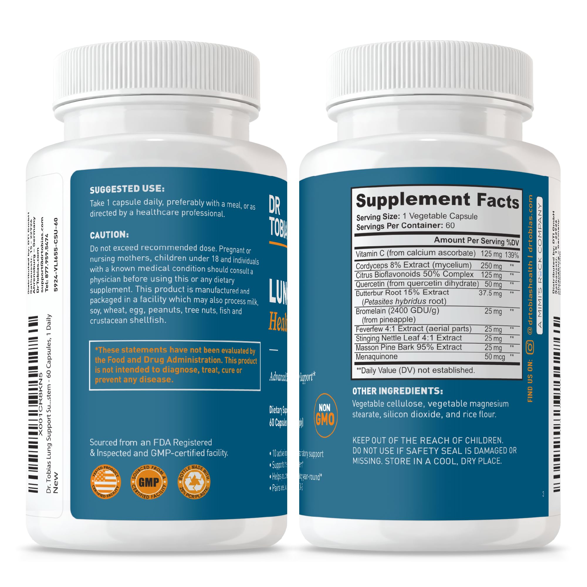 Packaging note indicates USA-made manufacturing and quality standards