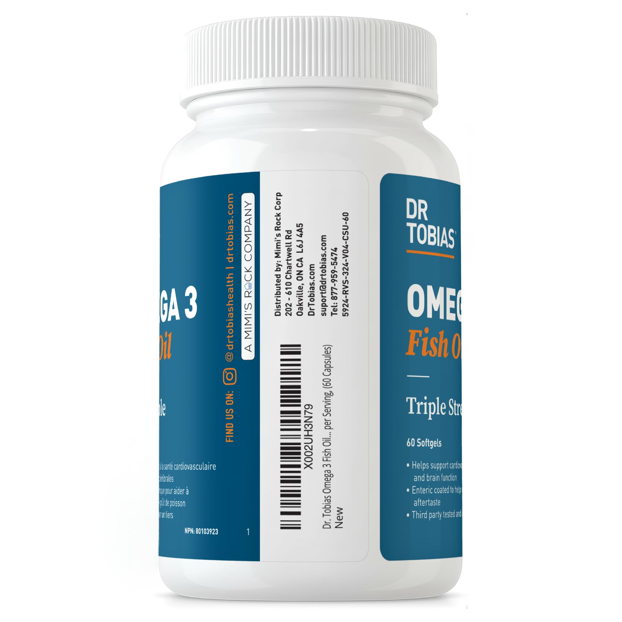 NSF Certified Dr. Tobias Omega-3 for quality assurance