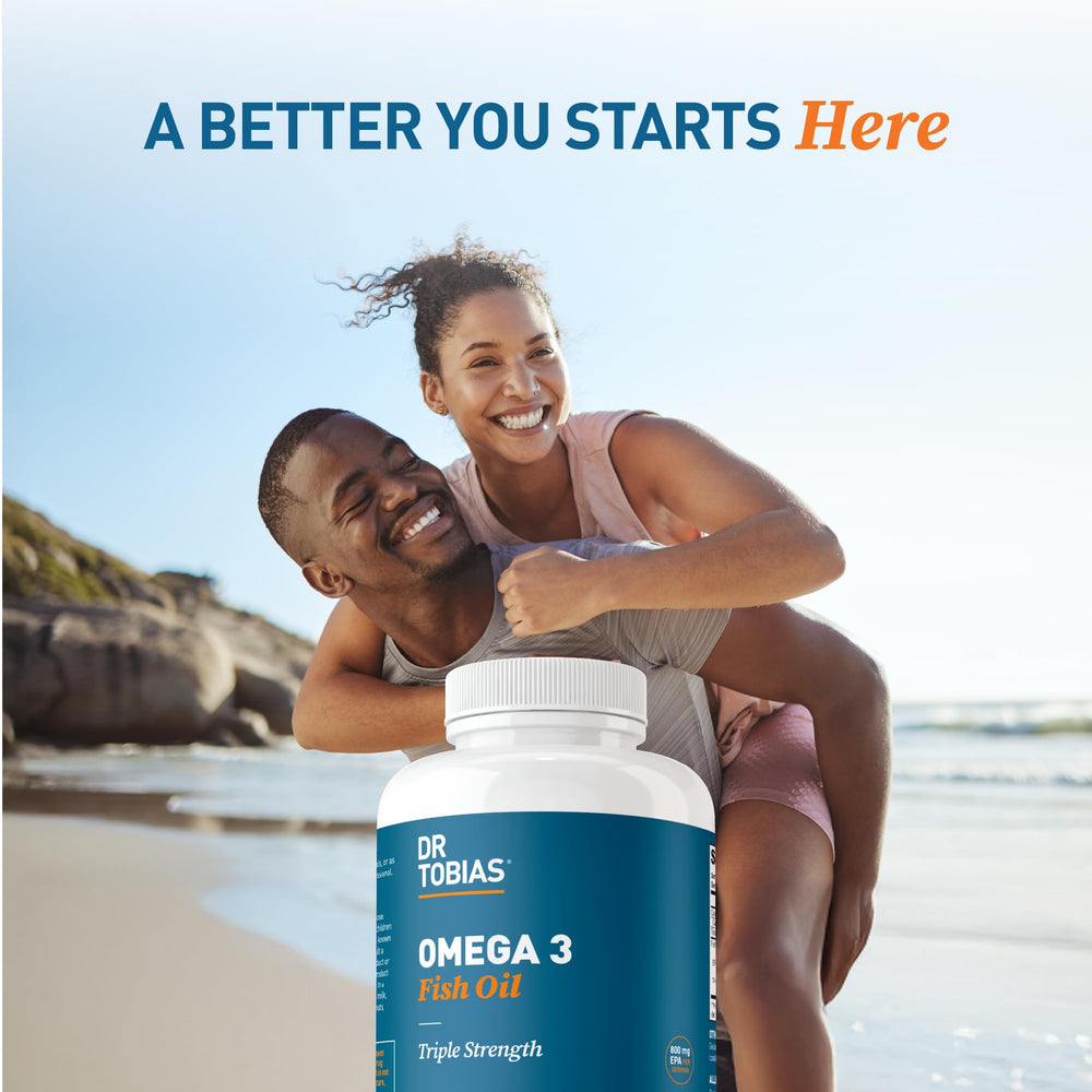 Clear packaging for daily Dr. Tobias Omega3 heart and brain support