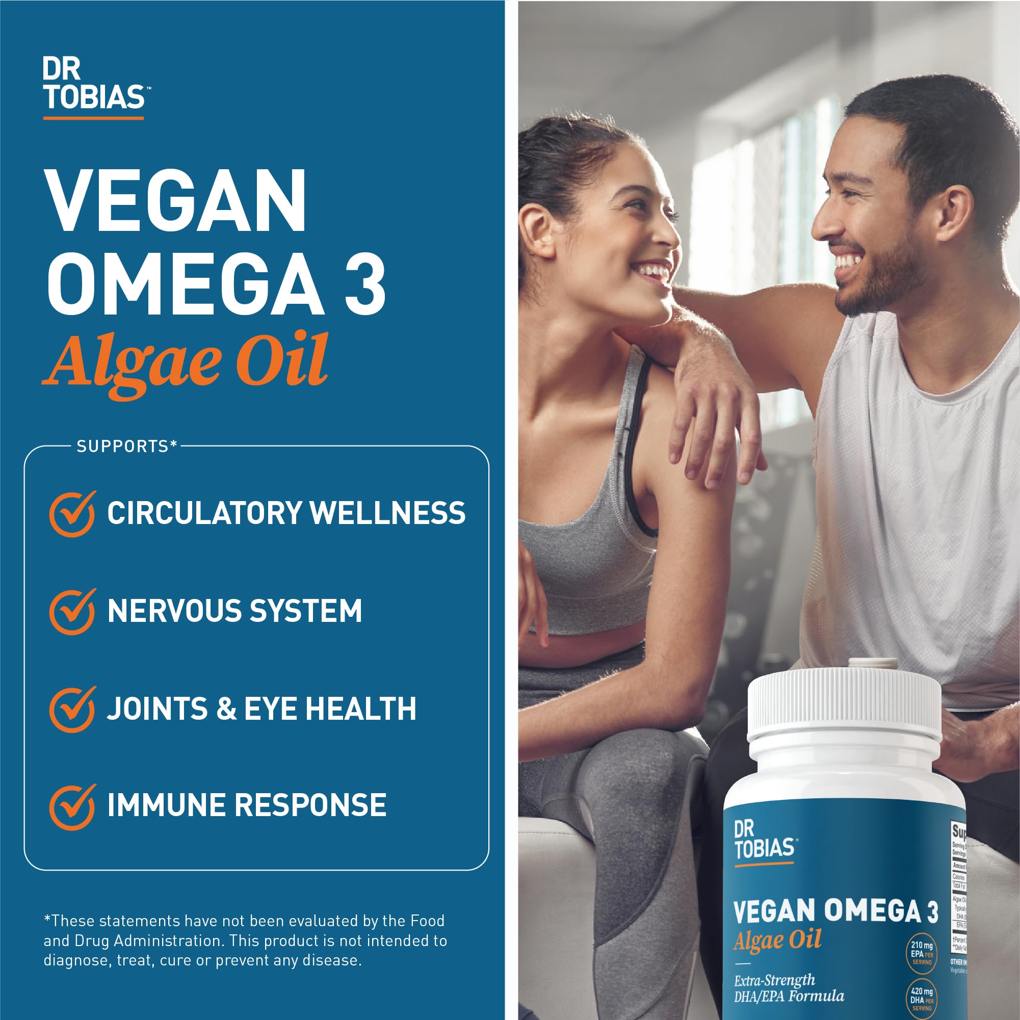 Dr. Tobias lemon-flavor omega-3 capsules ready for daily use.