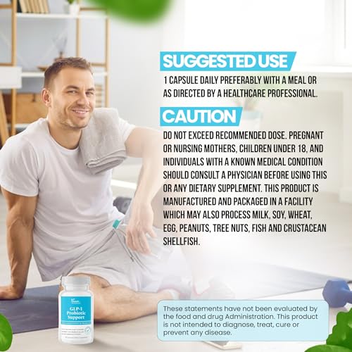 Lifestyle scene with user taking DR VITAMIN SOLUTIONS GLP-1 Probiotic Support with meal