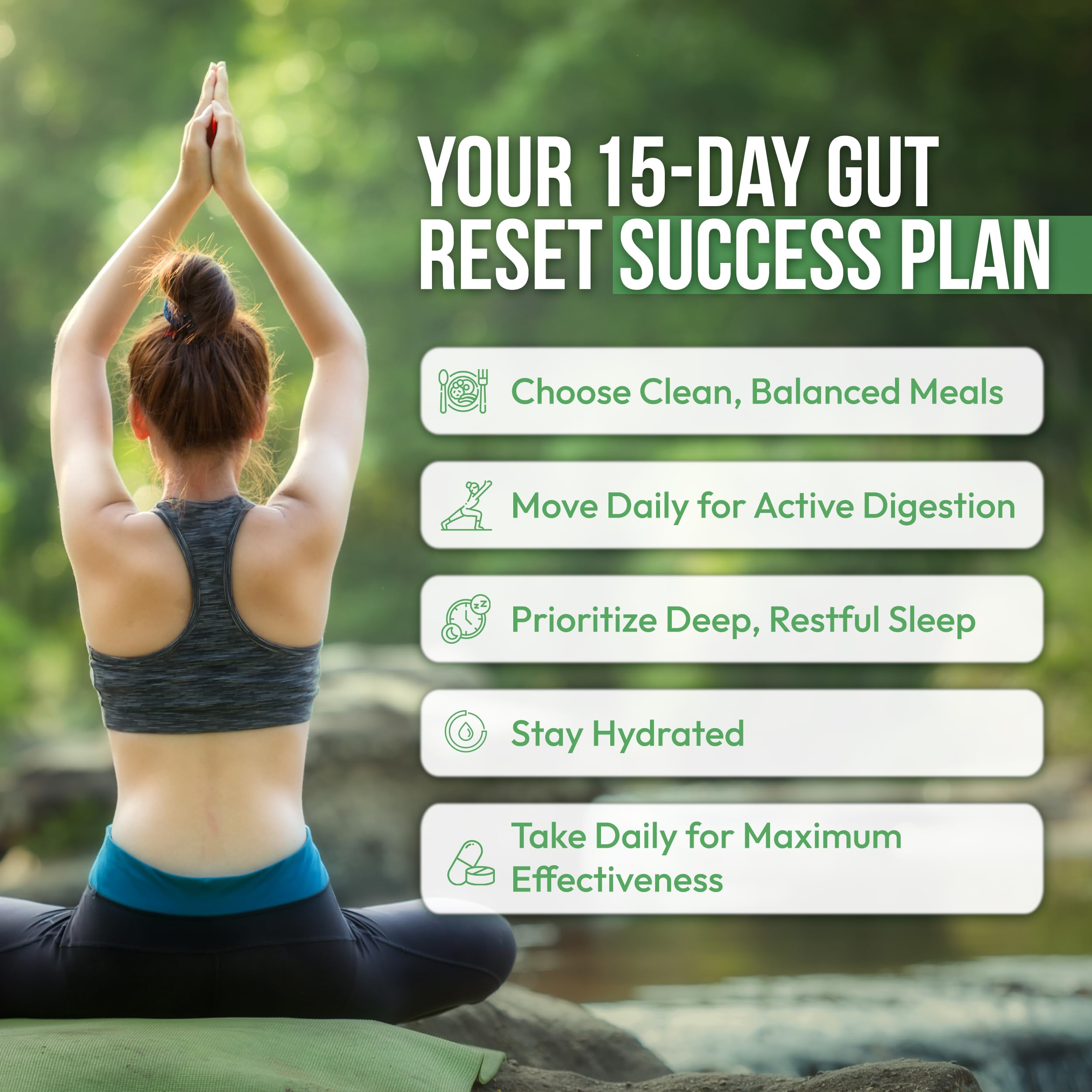 Dr Vitz digestive reset usage image illustrating flexible program.