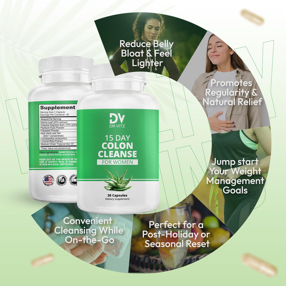 Dr Vitz wellness journey graphic implying occasional cleanse for seasonal health.