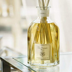 Oriental amber profile creates a calming, luxurious atmosphere