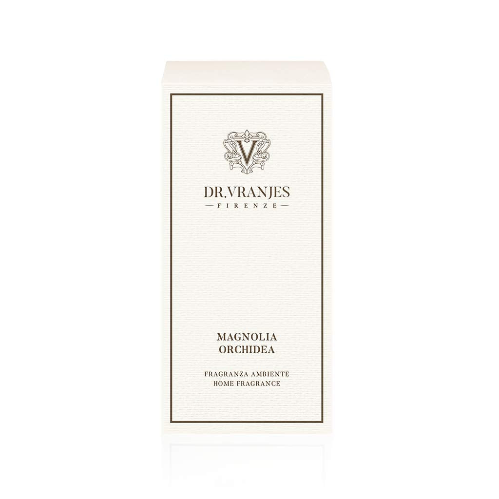 Dr. Vranjes Magnolia Orchidea diffuser sticks setup for quick aroma adjustment.