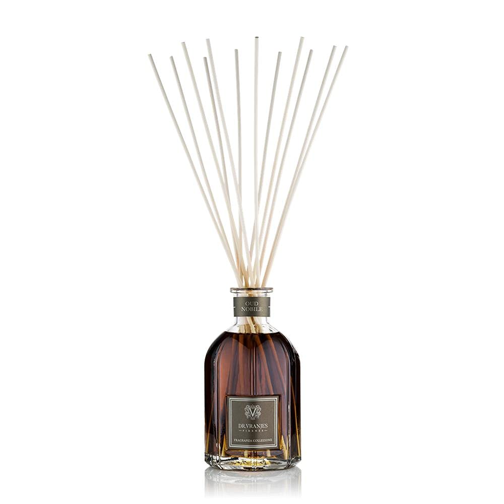 Dr. Vranjes Oud Nobile diffuser 250ml gently fills rooms with warm resin and orange blossom.