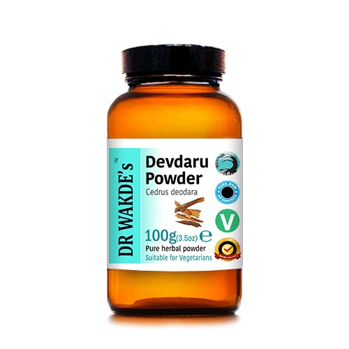 DR WAKDE'S Devdaru powder bottle shows pure, fine texture for daily use