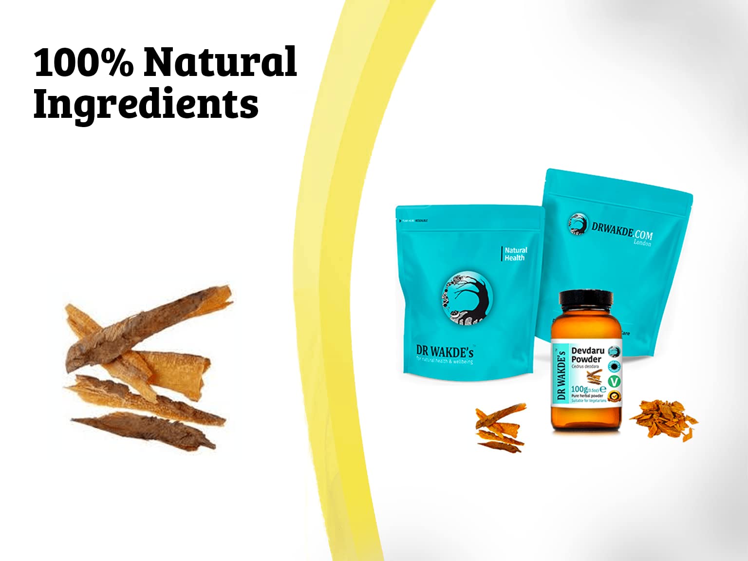 DR WAKDE'S Devdaru powder jar preserves aroma and freshness