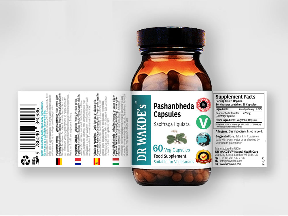 Garden herbs including Saxifraga ligulata used in DR WAKDE'S formula.