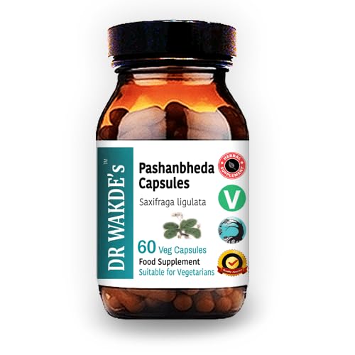 DR WAKDE'S Pashanbheda label design on the capsule bottle.