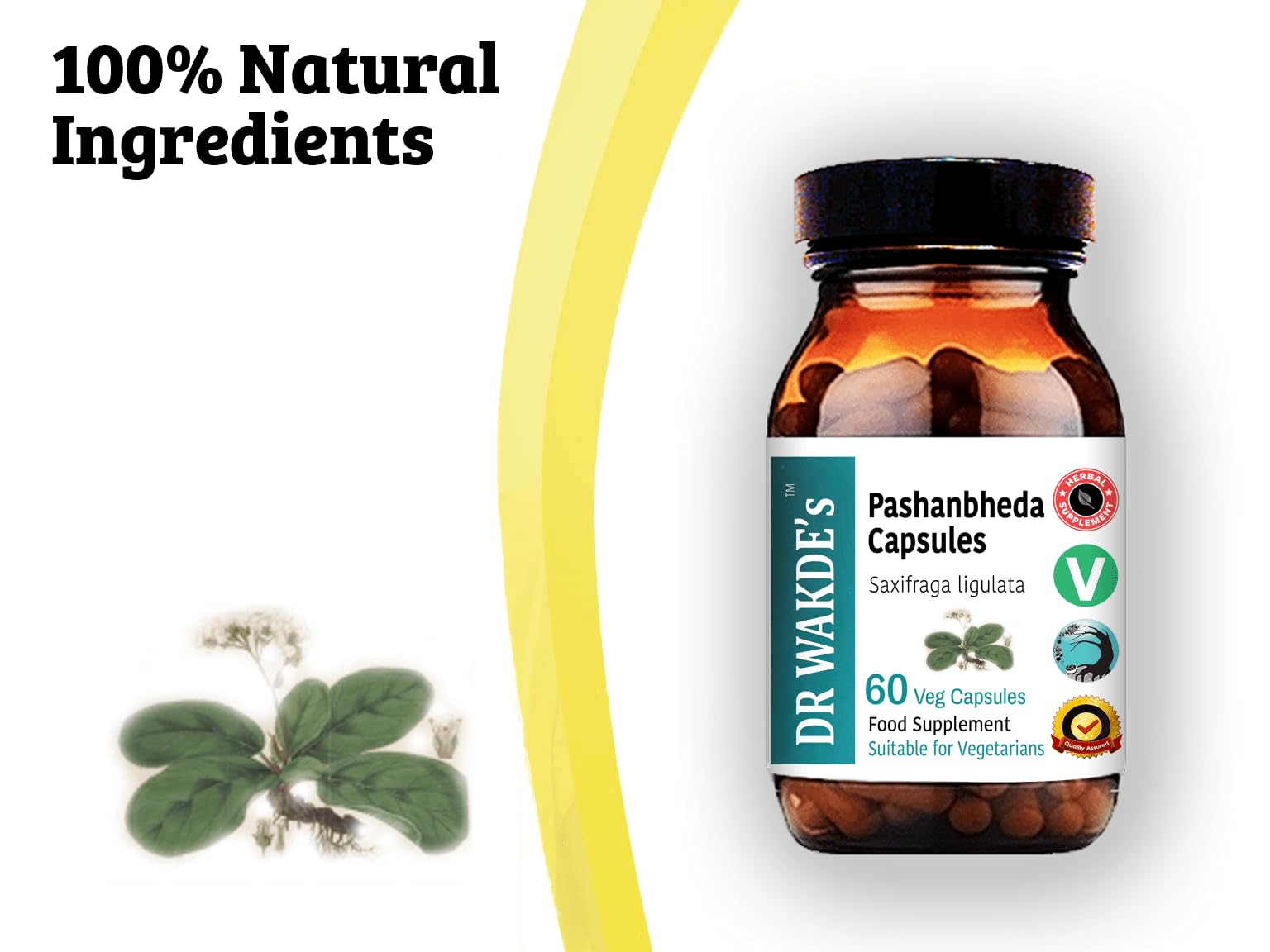 Vegan-friendly herbal capsules from DR WAKDE'S.