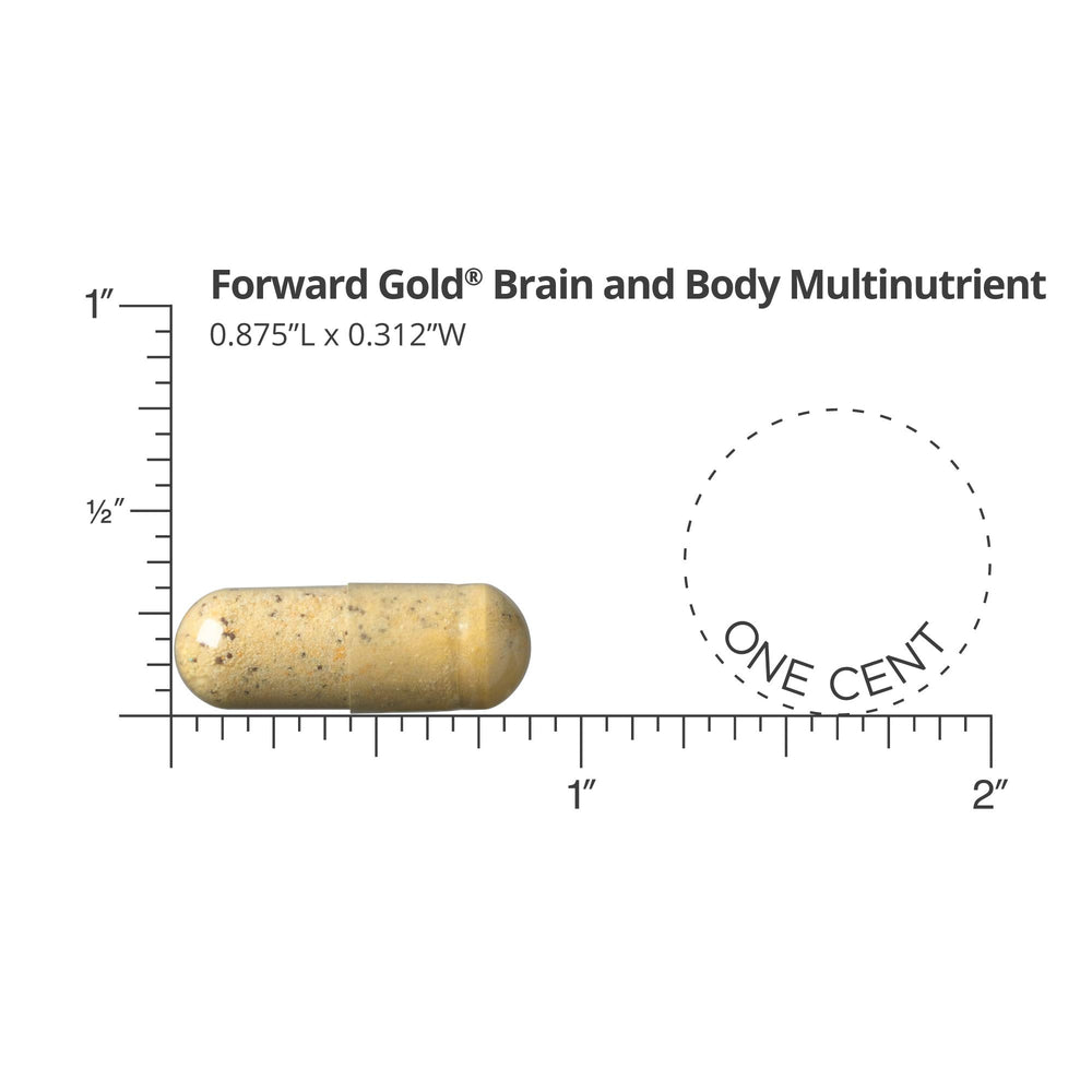 Forward Gold Brain and Body Complex promotes cognitive and physical vitality in daily life.