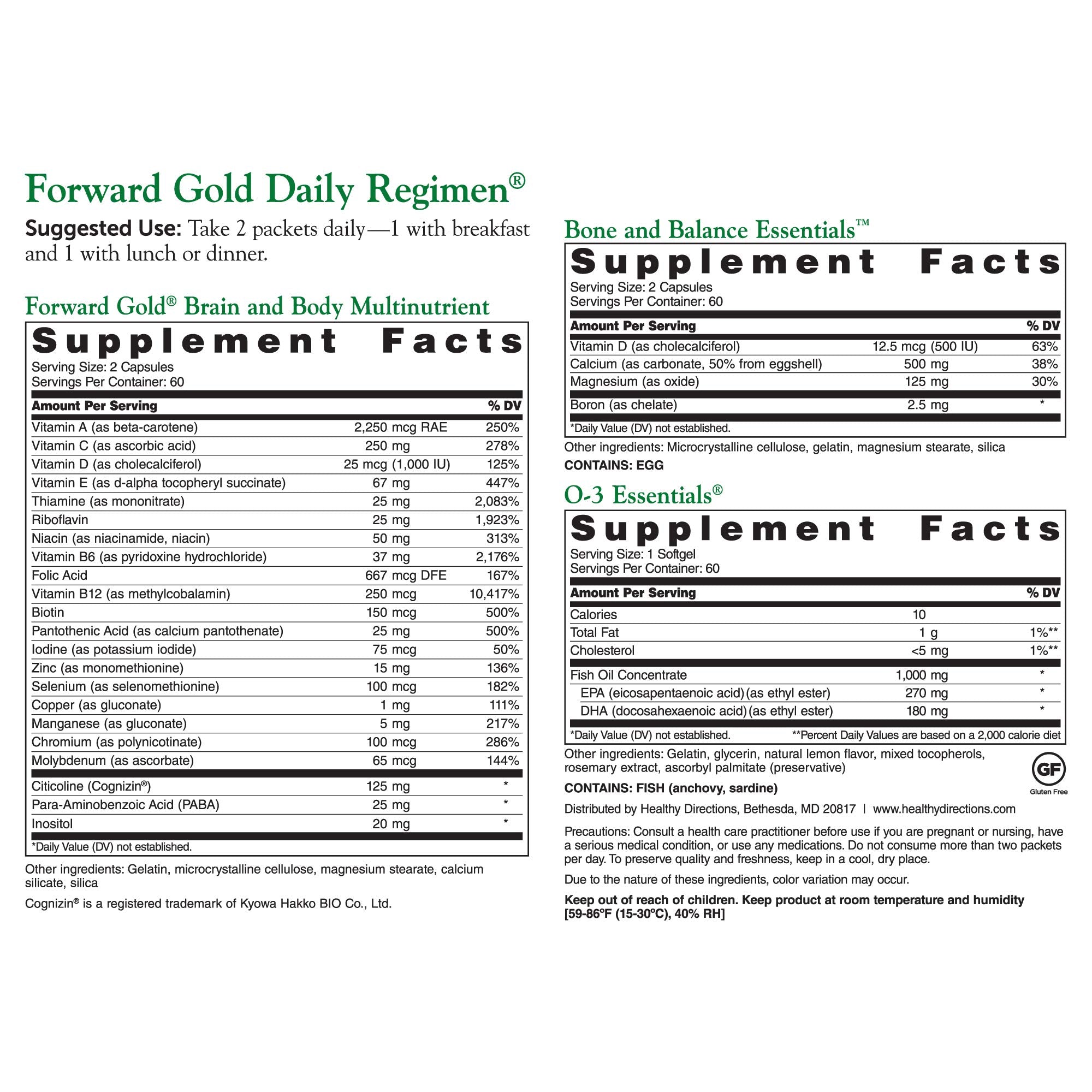 DR.WHITAKER Forward Gold daily packets simplify nutrient timing during busy mornings.