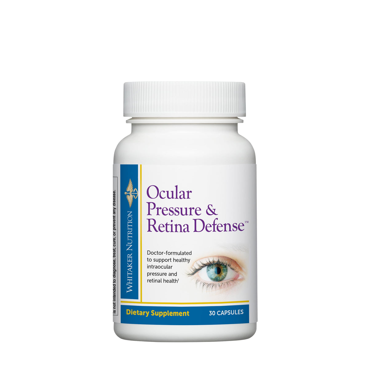 DR.WHITAKER ocular pressure supplement bottle front view for eye health support