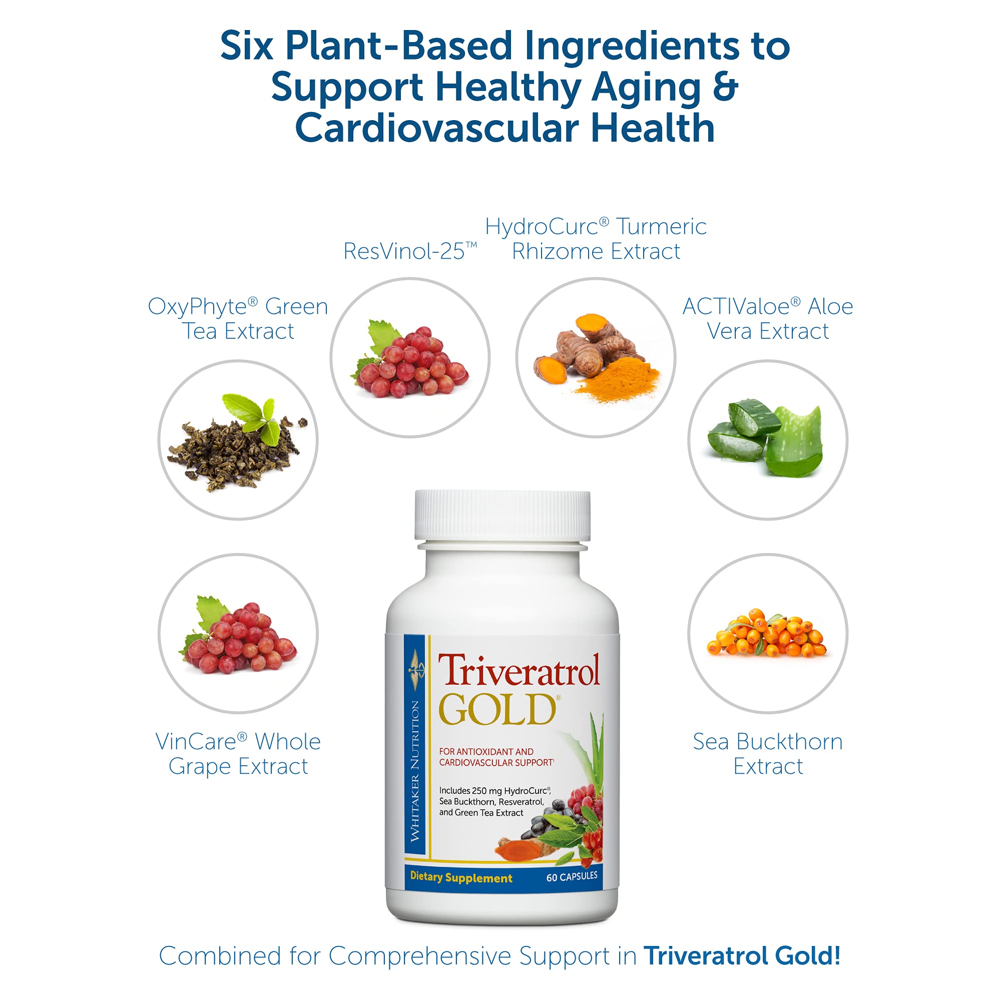 DR.WHITAKER Triveratrol Gold with green tea extract, supporting vitality.