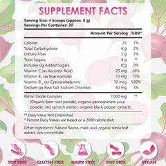 DR YES Beet Root Nitric Oxide Powder jar with vibrant pink powder for baking and color