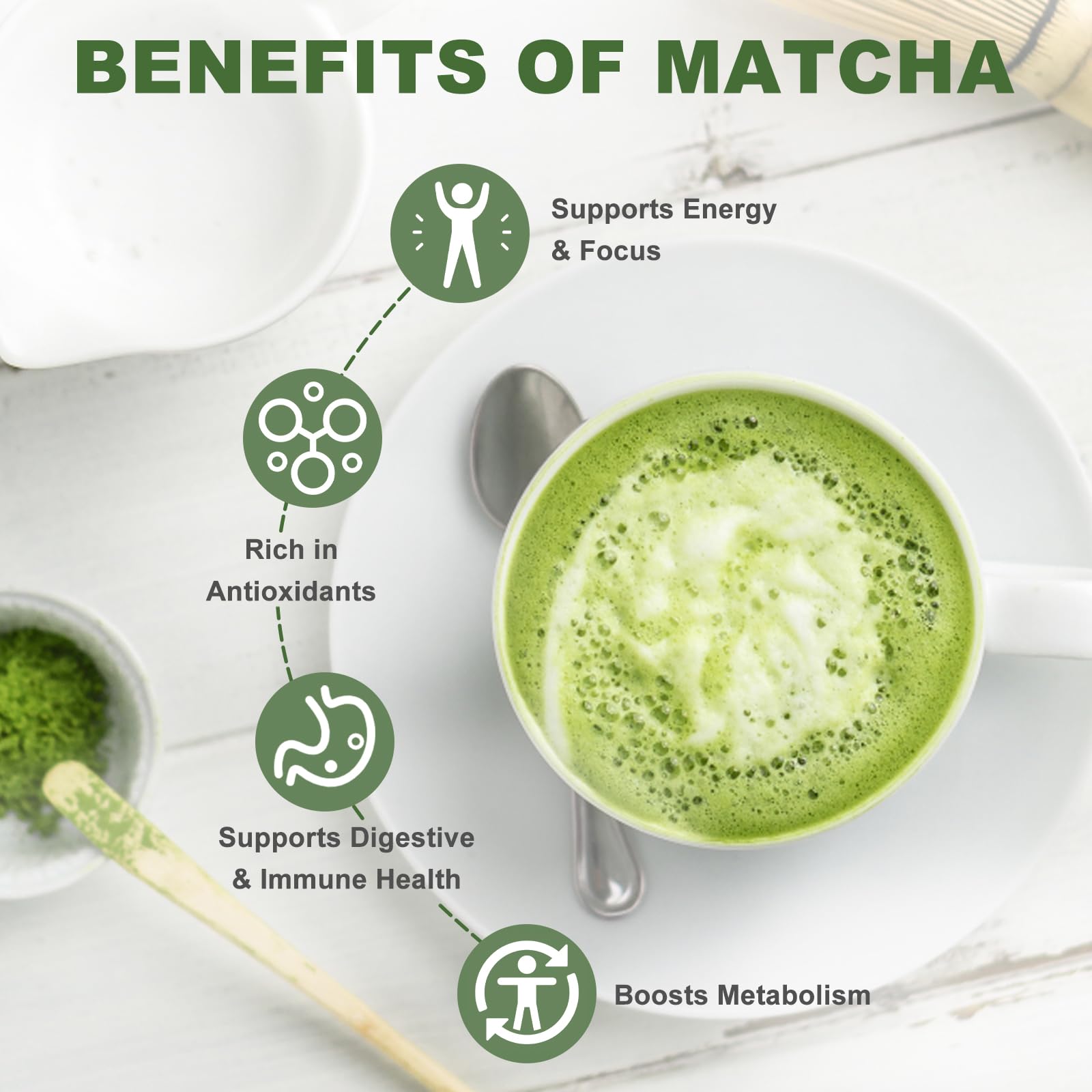 DR YES Probiotic-enhanced Matcha highlighting gut-friendly versatility