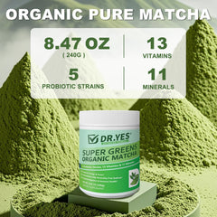 DR YES Ultra-fine grind Matcha dissolves easily in drinks