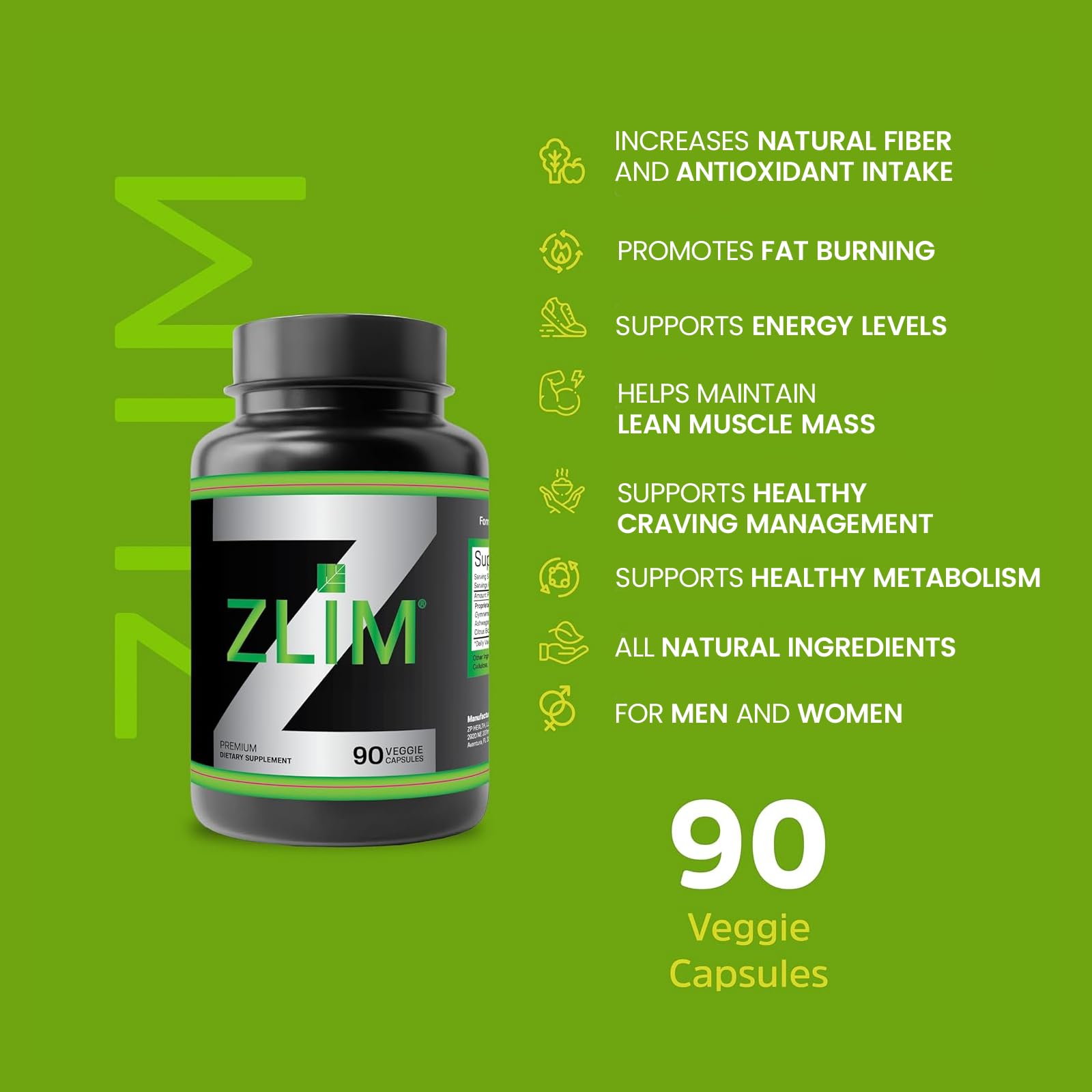 Dr. Zisman ZT Slimming Tea packaging shows 90 veggie capsules