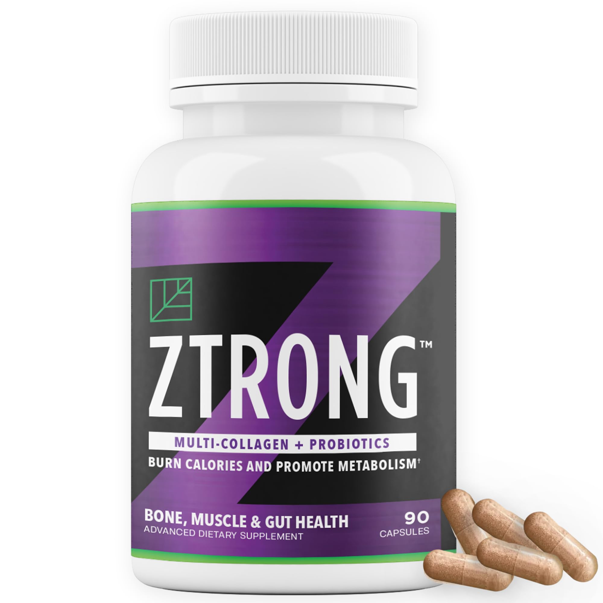 Dr. Zisman ZTRONG bottle front showing convenient capsules for potential joint support.